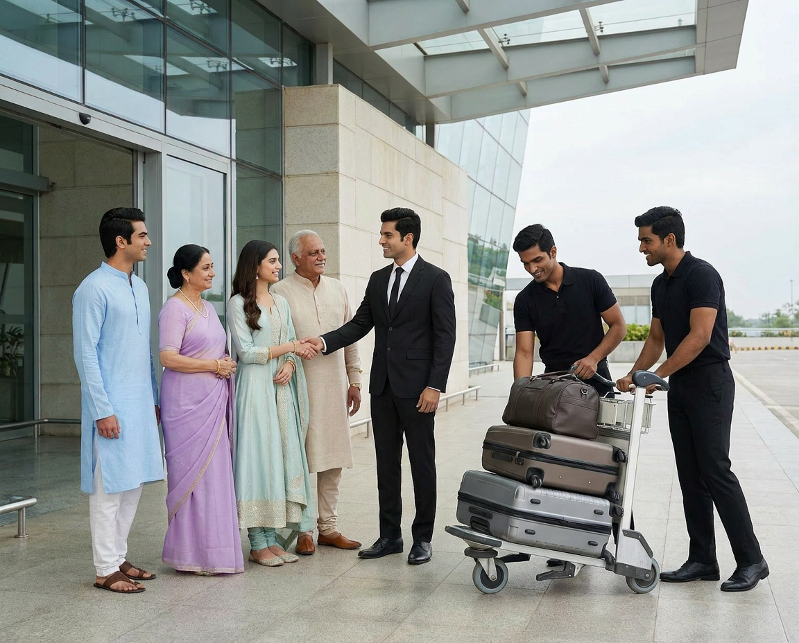 At airport